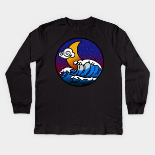 Stormy moon Kids Long Sleeve T-Shirt